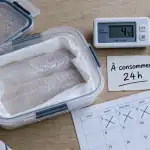 Produit décongelé combien de temps au frigo : 4°C