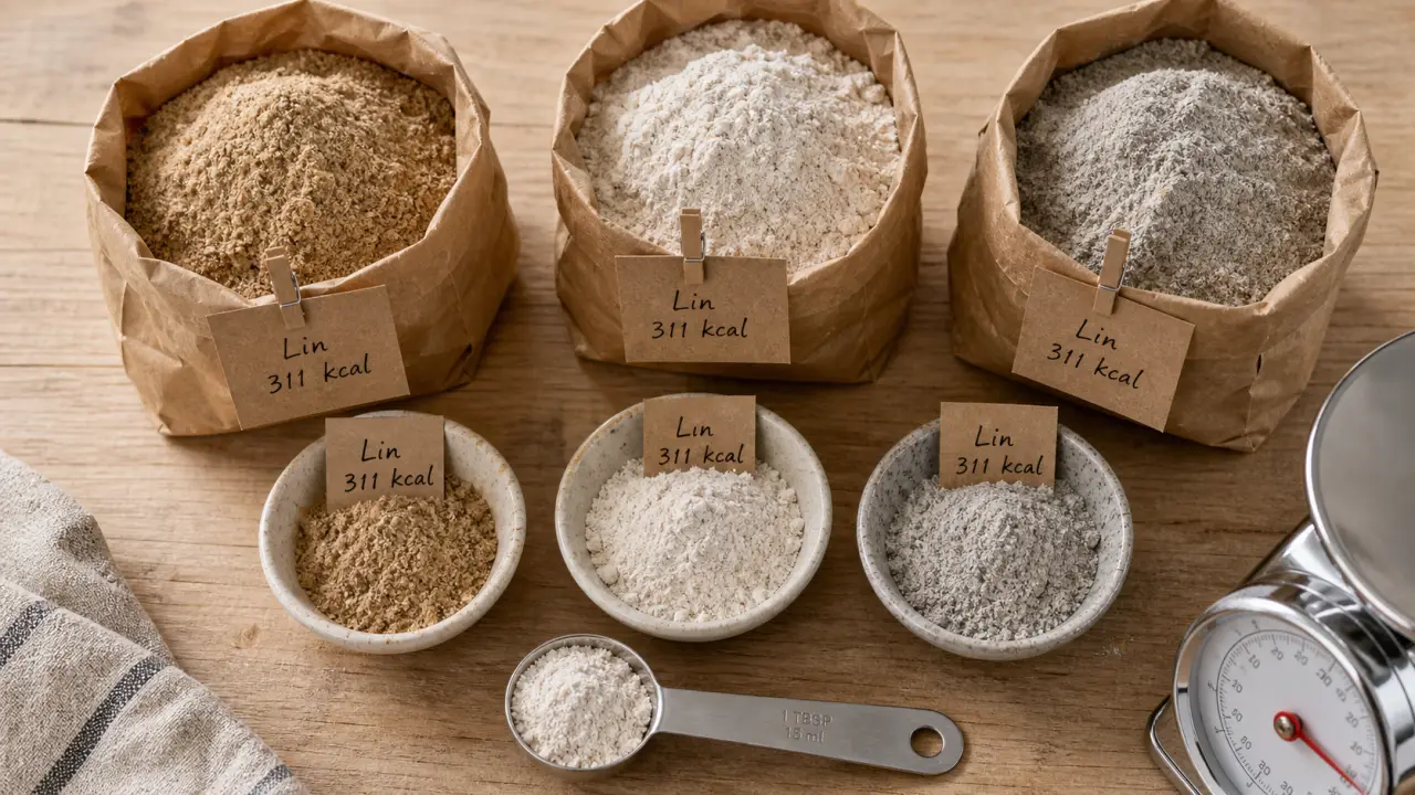 Farines de lin, épeautre et seigle : quelle est la farine la moins calorique ?