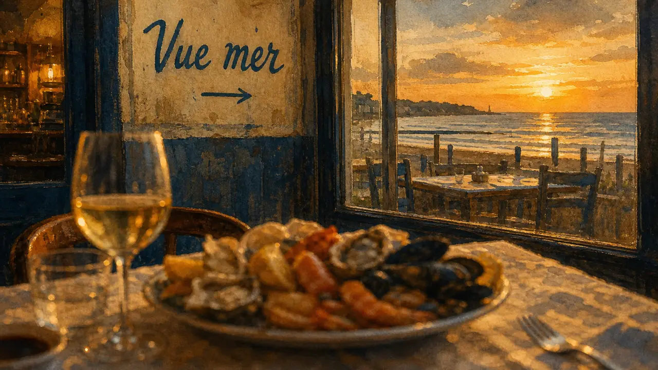 Restaurant calais : vue mer, fruits de mer