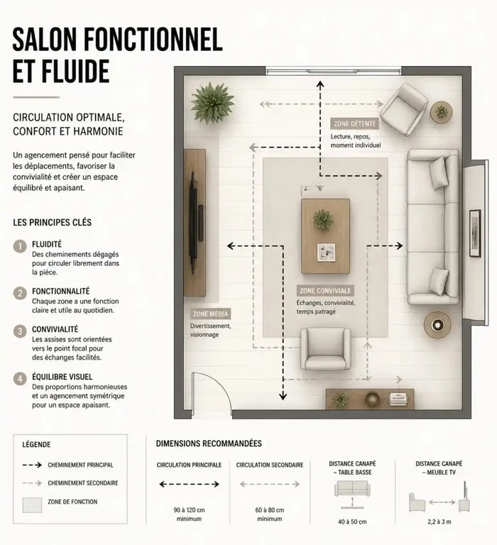 Optimisation de l'espace et circulation pour des conseils déco