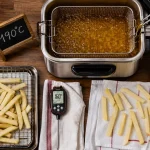 Frites maison cuisson 160°C puis 190°C