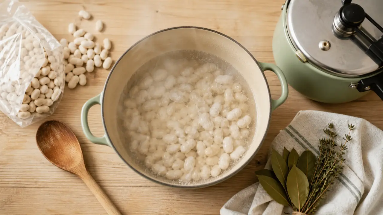 Haricots blancs congelés cuisson : cocotte-minute 15 min