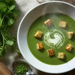 Recette de la soupe au cresson : velouté aux pommes de terre