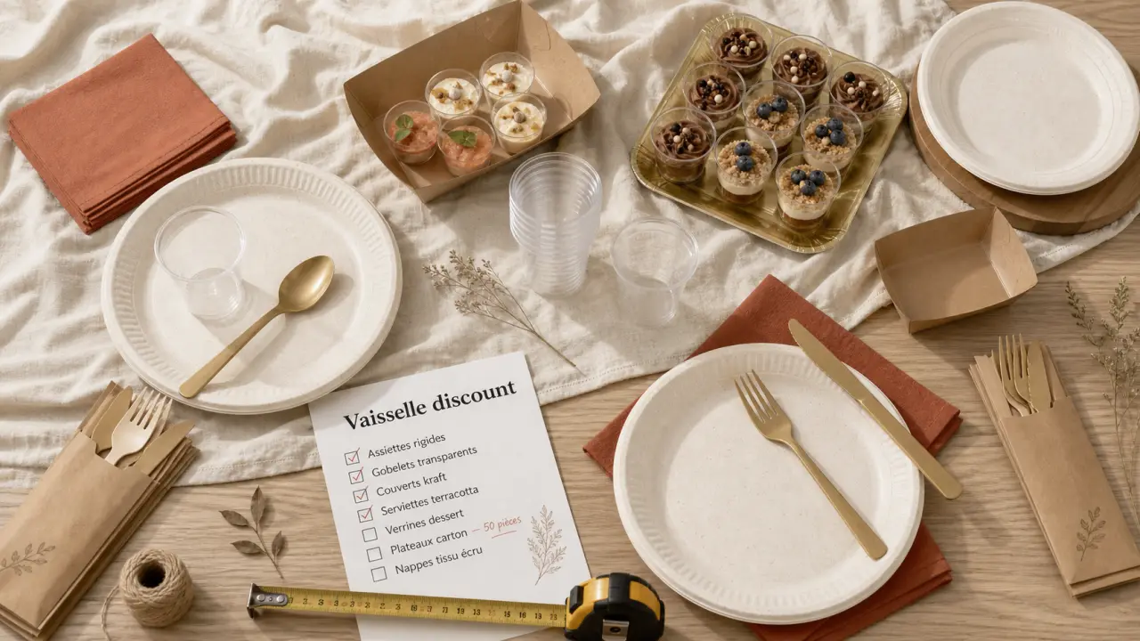 Vaisselle discount : vaisselle jetable pas chère, assiettes et gobelets