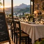 Les bon restaurant à dancharia voir les menus : menu sur ardoise dans un restaurant basque