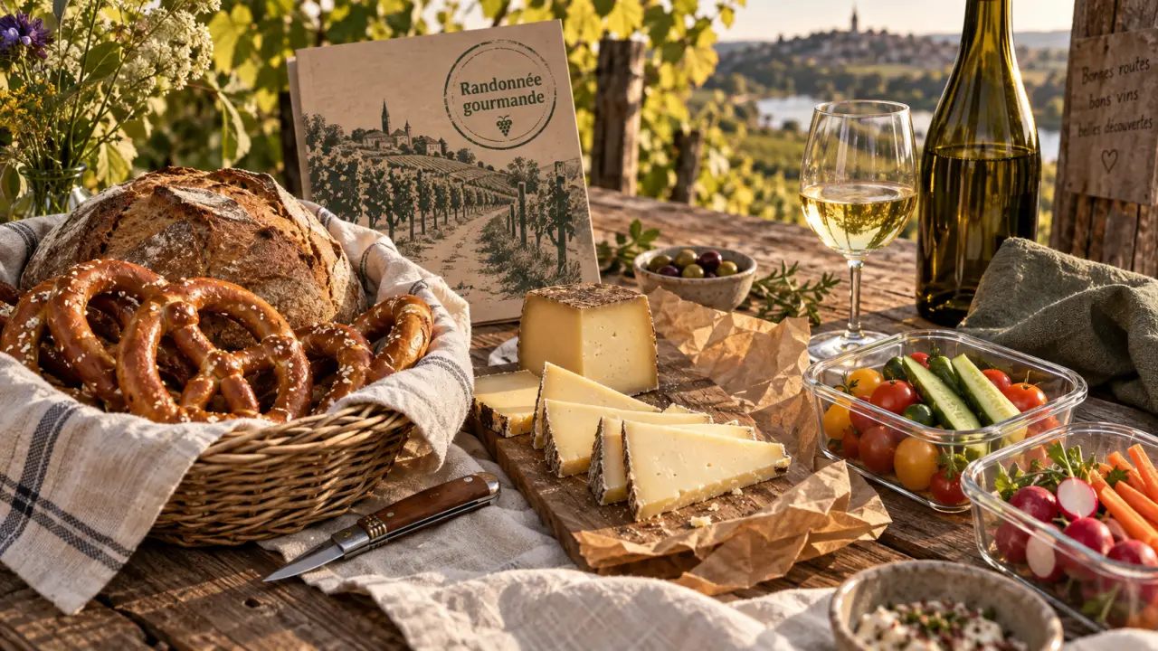 Randonnée gourmande Alsace : bretzels et vins au vignoble