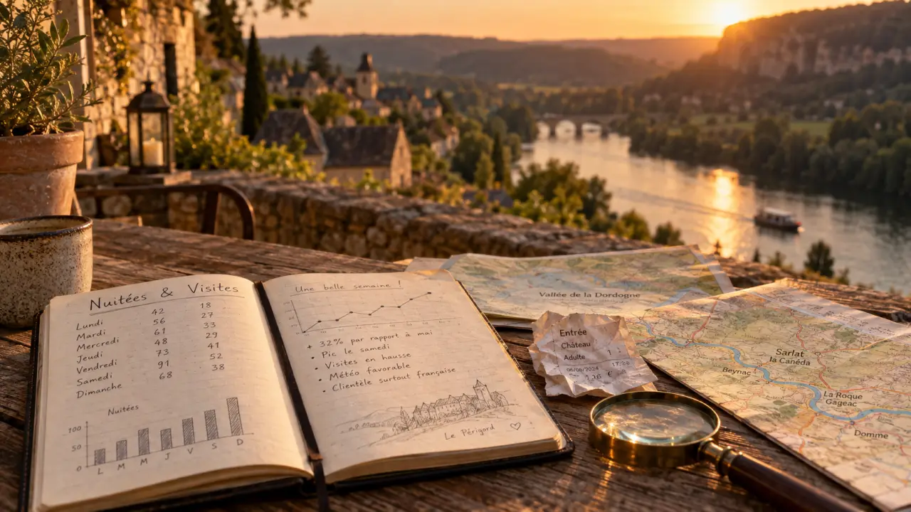 Tourisme dordogne 2024, 4,25 millions de nuitées en Périgord