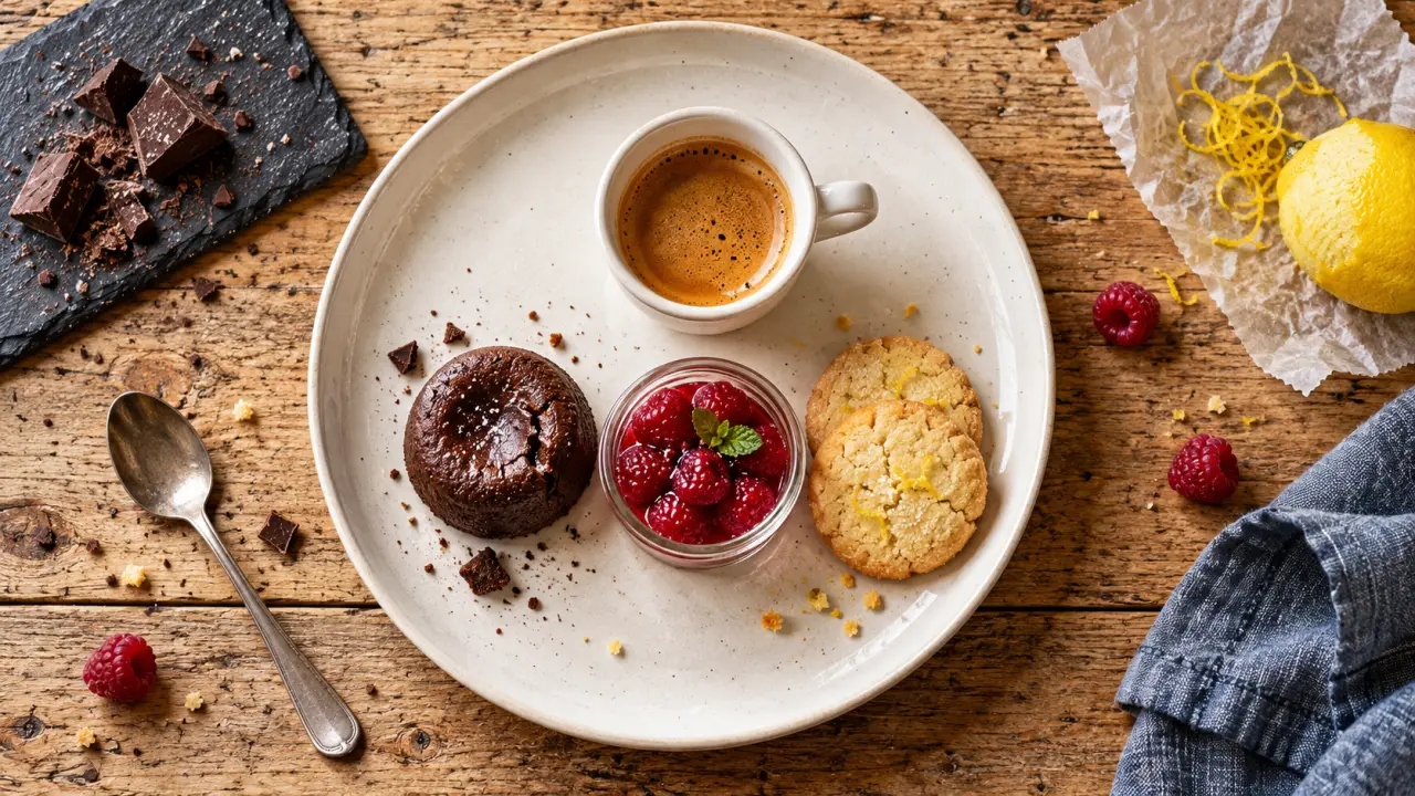 Café gourmand recette : trois douceurs maison, textures variées
