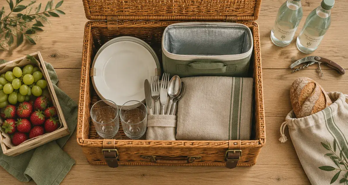 Panier picnic pour convives, choisi selon le trajet